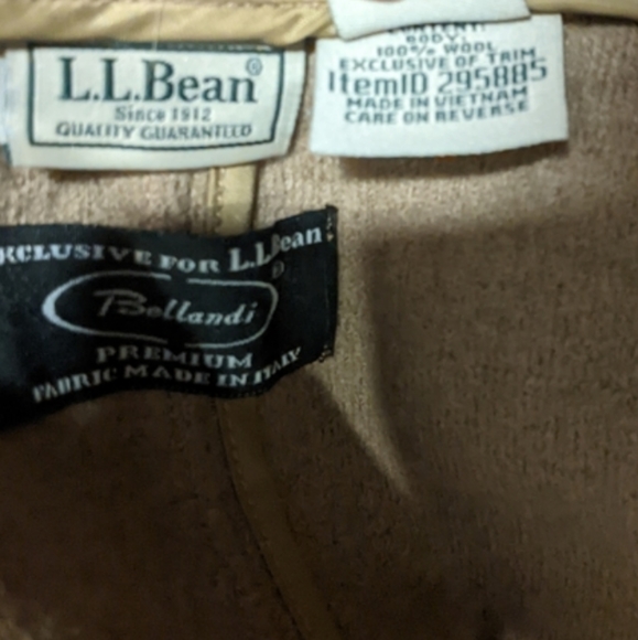 LL Bean x Bellandi - Wool Trench Coat, Item 295885, Camel Tan - Size Small - Picture 6 of 6